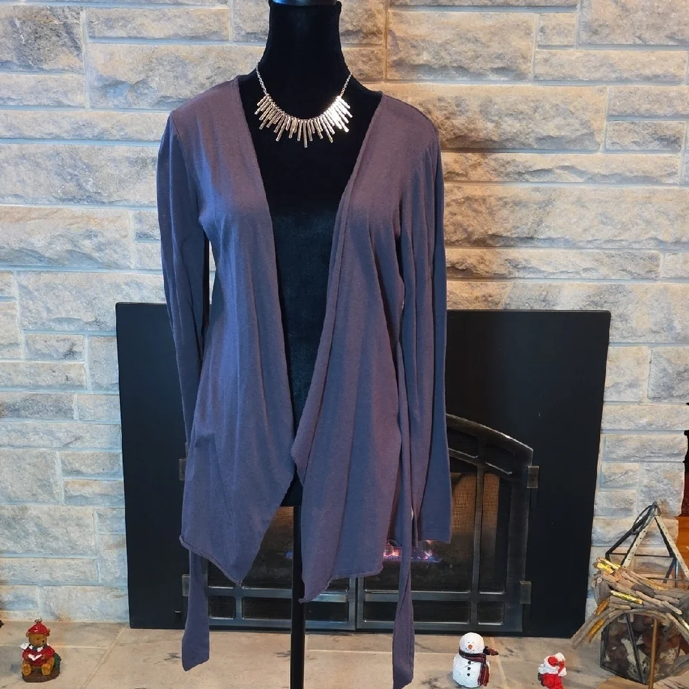 Maurices Gray Women's Front Tie Sweater. Size Large